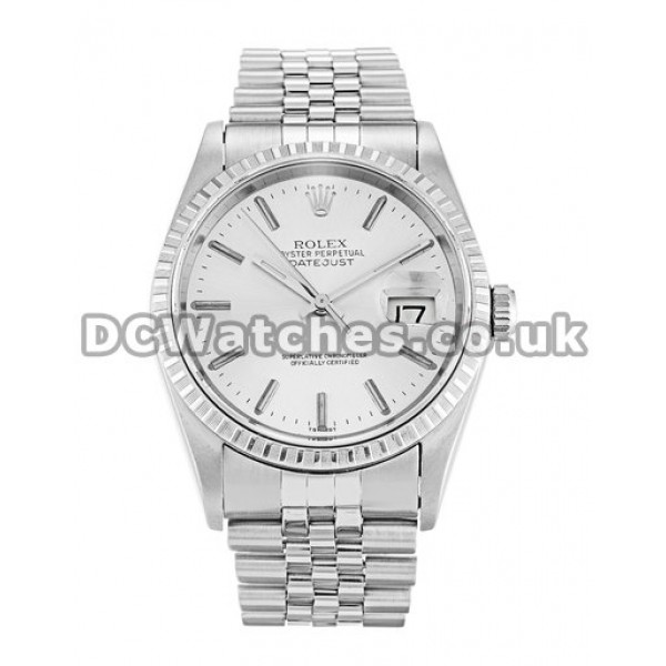 Best Copy Rolex Datejust Silver Baton Dial Steel Jubilee Bracelet Watches